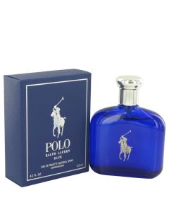 Polo Blue by Ralph Lauren Eau De Toilette Spray 4.2 oz (Men) 125ml