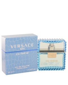 Versace Man by Versace Eau Fraiche Eau De Toilette Spray (Blue) 1.7 oz (Men) 50ml