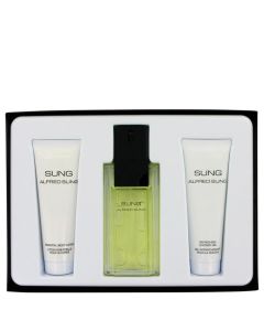 Alfred SUNG by Alfred Sung Gift Set -- 3.4 oz Eau De Toilette Spray + 2.5 oz Body Lotion + 2.5 oz Shower Gel (Women) 100ml