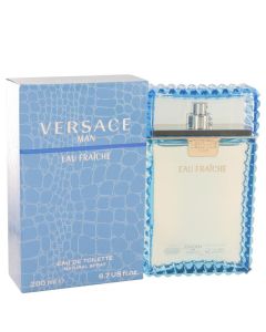 Versace Man by Versace Eau Fraiche Eau De Toilette Spray (Blue) 6.7 oz (Men) 195ml