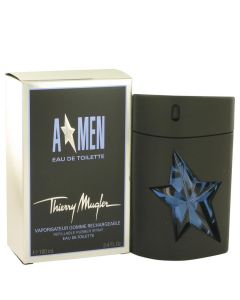 ANGEL by Thierry Mugler Eau De Toilette Spray Refillable (Rubber) 3.4 oz (Men)