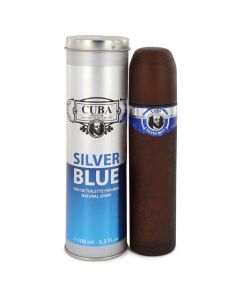 Cuba Silver Blue by Fragluxe Eau De Toilette Spray 3.3 oz (Men)