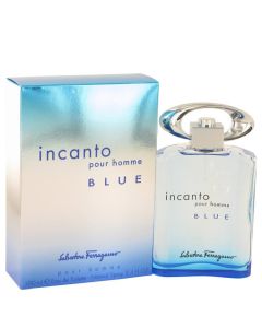 Incanto Blue by Salvatore Ferragamo Eau De Toilette Spray 3.4 oz (Men)