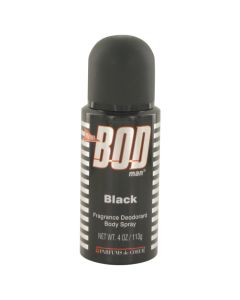 Bod Man Black by Parfums De Coeur Body Spray 4 oz (Men)