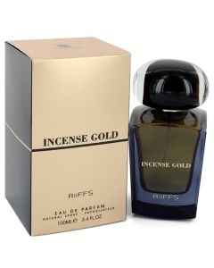 Incense Gold Perfume By Riiffs Eau De Parfum Spray (Unisex) 3.4 OZ (Women) 100 ML
