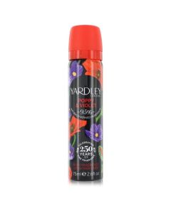 Yardley Poppy & Violet Perfume By Yardley London Body Fragrance Spray 2.6 OZ (Women) 75 ML