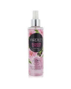Yardley Blossom & Peach Perfume By Yardley London Moisturizing Body Mist 6.8 OZ (Women) 200 ML