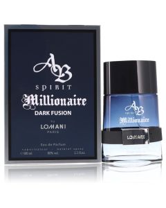 Spirit Millionaire Dark Fusion Cologne By Lomani Eau De Parfum Spray 3.3 OZ (Men) 95 ML