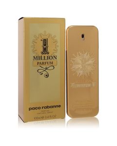 1 Million Parfum Cologne By Paco Rabanne Parfum Spray 3.4 OZ (Homme) 100 ML