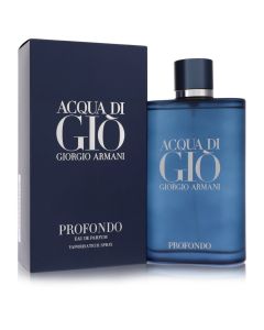 Acqua Di Gio Profondo Cologne By Giorgio Armani Eau De Parfum Spray 6.7 OZ (Homme) 195 ML