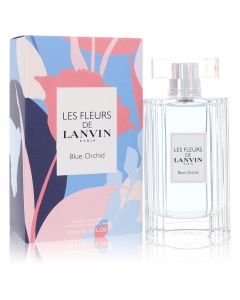 Les Fleurs De Lanvin Blue Orchid Perfume By Lanvin Eau De Toilette Spray 3 OZ (Women) 90 ML