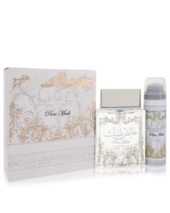Lattafa Pure Khalis Musk Perfume By Lattafa Eau De Parfum Spray Plus 1.7 Deodorant 3.4 OZ (Femme) 100 ML