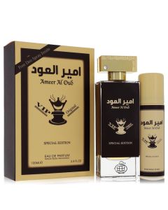 Ameer Al Oud Vip Original Special Edition Cologne By Fragrance World 3.4 oz Eau De Parfum Spray + 1.7 oz Deodorant Spray 3.4 OZ (Homme) 100 ML