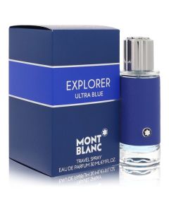 Montblanc Explorer Ultra Blue Cologne By Mont Blanc Eau De Parfum Spray 1 OZ (Homme) 30 ML