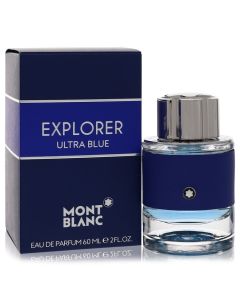 Montblanc Explorer Ultra Blue Cologne By Mont Blanc Eau De Parfum Spray 2 OZ (Homme) 60 ML