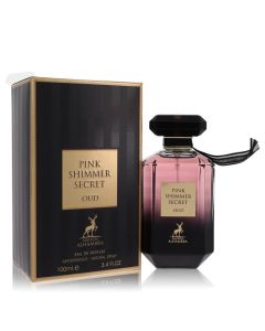 Pink Shimmer Secret Oud Perfume By Maison Alhambra Eau De Parfum Spray (Unisex) 3.4 OZ (Femme) 100 ML